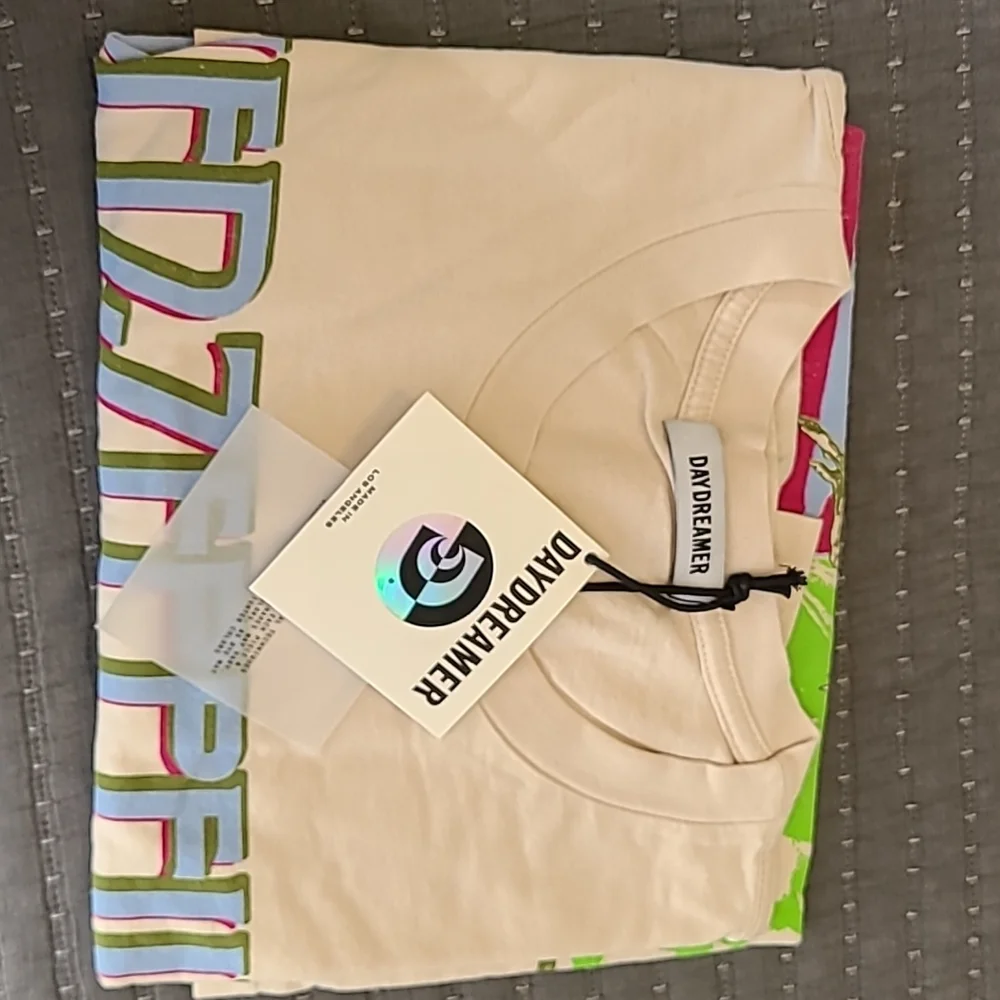 REVOLVE DAYDREAMER Led Zeppelin Four Square Merch Tee, Dirty White NWT, Size S - Picture 5 of 16